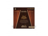 D'Addario NB1256 12-56 Light Top/Medium Bottom, Nickel Bronze Acoustic Guitar Strings